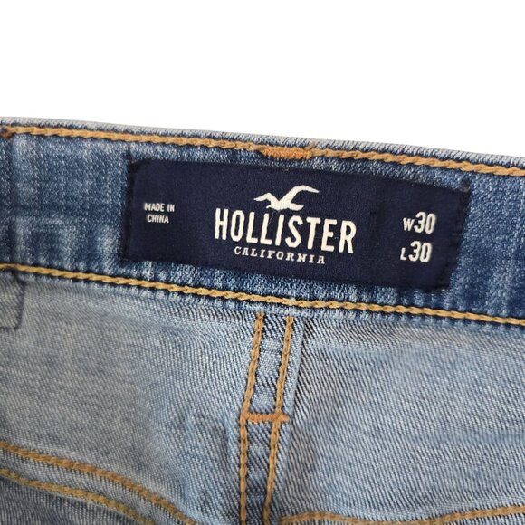 Hollister womens Blue Denim Jeans W30 L30 Straight Fit - Picture 5 of 5